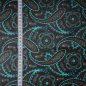 Preview: beschichtete BW Paisleymuster ca.50cm x 70cm